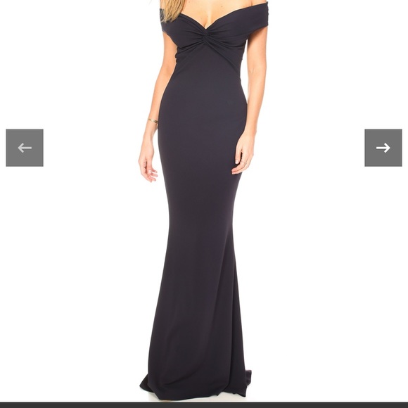 NWT Katie May Navy Blue Formal Dress - Picture 1 of 8